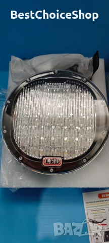2бр. RIGIDON Кръгли LED прожектори 225W, 23 см, 6000K, LED за SUV ATV, трактор, камион, 4 x 4, снимка 4 - Аксесоари и консумативи - 54389665