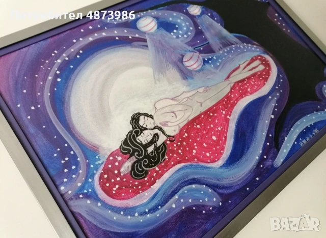 авторска картина с рамка, снимка 2 - Картини - 55185865