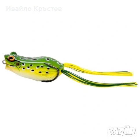 Savage Gear Hop Walker попътен жабешки воблер на повърхността без закачане – Green Leopard 5.5 см.