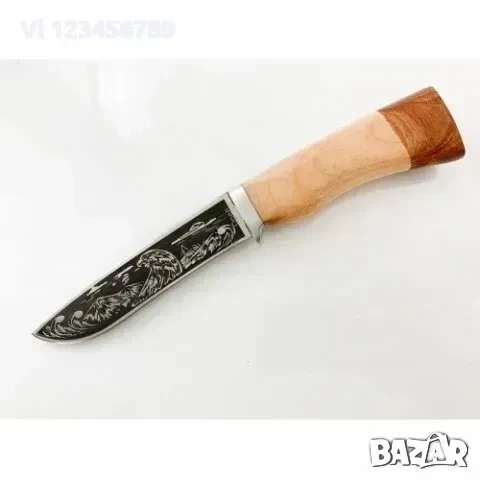 Ловен нож Сокол-140х270 Ст 65х13, снимка 4 - Ножове - 54000178