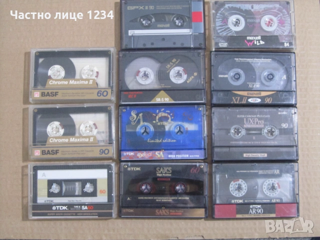 Хромни аудио касети Maxell, SONY, TDK, AGFA, BASF