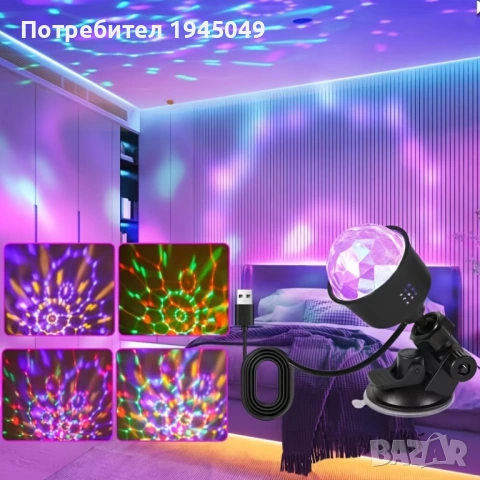 Електрическа диско топка, снимка 5 - Лед осветление - 54368180