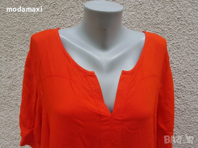 4XL  Нова туника Janina в доматено червено , снимка 3 - Туники - 55269696