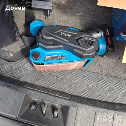 Ръчна шлифовъчна машина, 6 скорости, торба за събиране на прах, със батерия и зарядно, снимка 3 - Шлайфмашини - 54090078