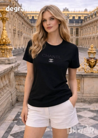 🍬🍬🍬Дамски Тениски #Chanel #Guess Лого Бродерия, снимка 6 - Тениски - 54164891