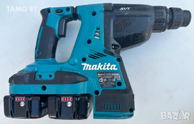 Makita DHR280 - Мощен безчетков перфоратор 2x18V 5.0Ah, снимка 3 - Перфоратори - 54416454