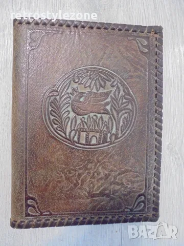 № 8727 Стара кожена подвързия за книга 