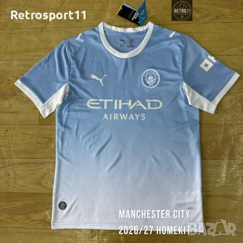 2026/27 Манчестър Сити – футболни тениски | Home & Away | M-XL