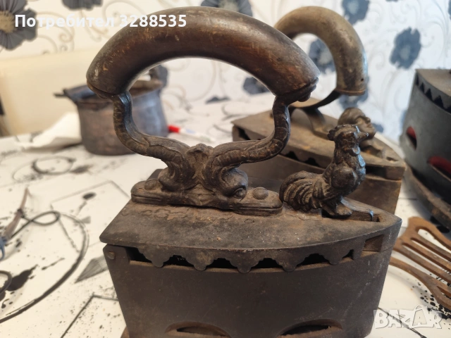 Старинни ютии на жар, снимка 2 - Антикварни и старинни предмети - 55223242