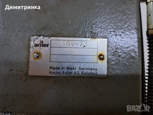 Шевна машина ADLER, снимка 5 - Шевни машини - 55153236