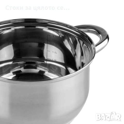 Комплект съдове за готвене Muhler 8 части, неръждаема стомана, снимка 2 - Съдове за готвене - 55185282