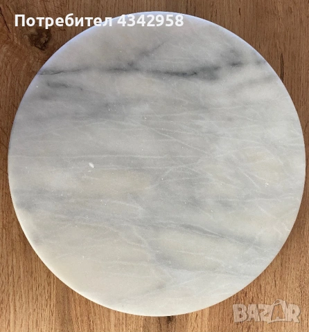 Въртяща се мраморна поставка / Lazy Susan.1960-1970г., снимка 2 - Антикварни и старинни предмети - 54553558
