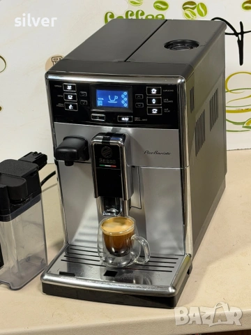 Кафемашина кафе автомат Saeco PicoBarista с гаранция, снимка 9 - Кафемашини - 54842658