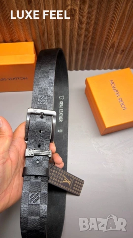 Louis Vuitton ⚜️ Естествена Кожа⚜️ Унисекс Колани , снимка 4 - Колани - 54795091