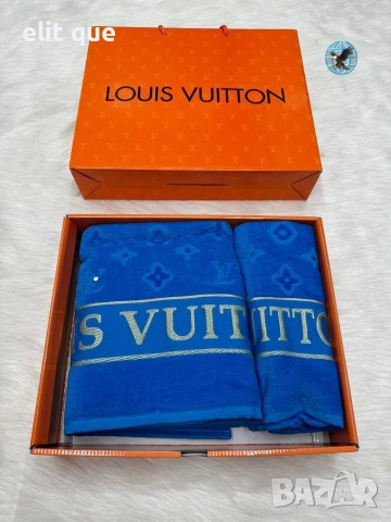 плажни кърпи 90×50см 70×140см 2 броя в кутия Christian Dior Versace Calvin Klein Louis Vuitton , снимка 7 - Хавлиени кърпи - 55217763