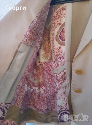 Vintage Etro Milano Made in Italy дамско сако от памук, снимка 6 - Сака - 54992066