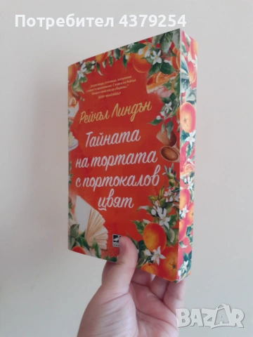 Тайната на тортата с портокалов цвят -  Рейчъл Линдън с цветни порезки