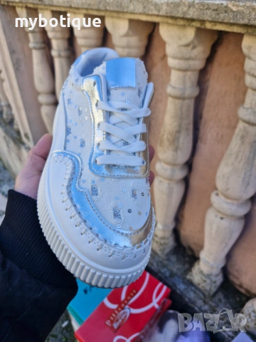 Дамски кецове плат на платформа , снимка 2 - Кецове - 54004334