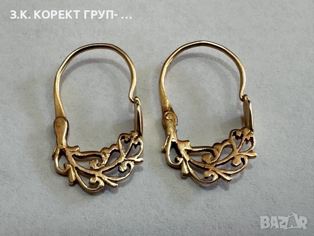 Златни дамски обеци 14К – 2,25гр
