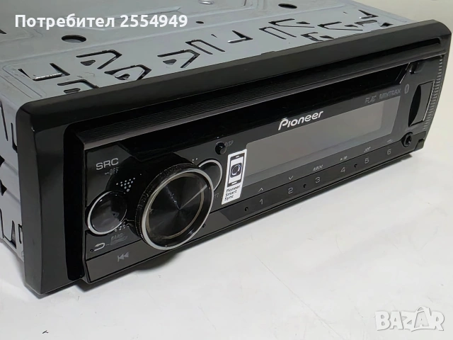 Автоплеър Pioneer DEH-S510BT – Bluetooth / CD / USB / FLAC / RGB – Отличен!, снимка 2 - Аксесоари и консумативи - 55273648