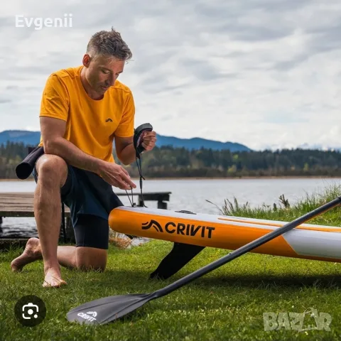 Надуваем Падъл Борд (SUP) CRIVIT Allround – Пълен Комплект с Аксесоари, снимка 2 - Водни спортове - 55474634