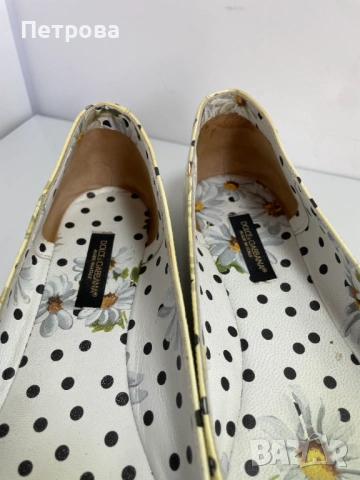 Кожени балеринки Dolce & Gabbana 37.5 Оригинал, снимка 5 - Дамски ежедневни обувки - 54721085