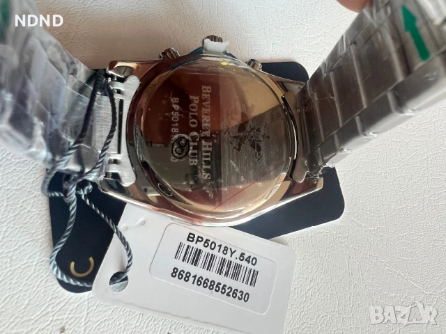 Чисто нов мъжки часовник Beverly Hills Polo Club (BP5018Y.540) – Пълен комплект, снимка 4 - Мъжки - 54689233