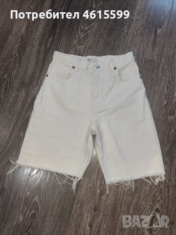 готини бели дънки на Zara , снимка 2 - Къси панталони и бермуди - 55342984