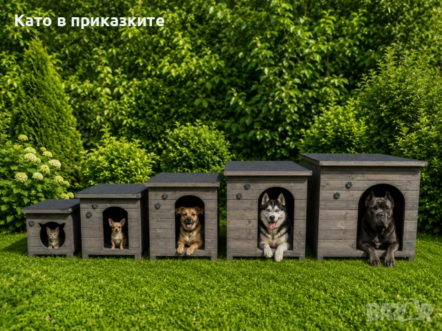 Къщи за кучета с изолация и отваряем покрив; Дървени къщи за котки; Къща за куче; Колиба за коте; Къ