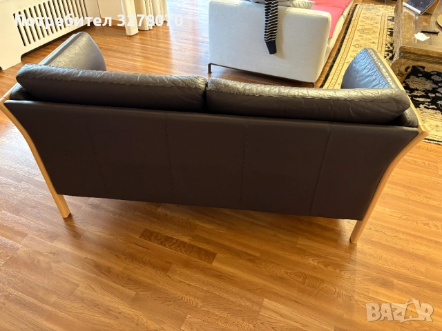 Винтидж датски 2-местен диван от Skalma, снимка 5 - Дивани и мека мебел - 54078886