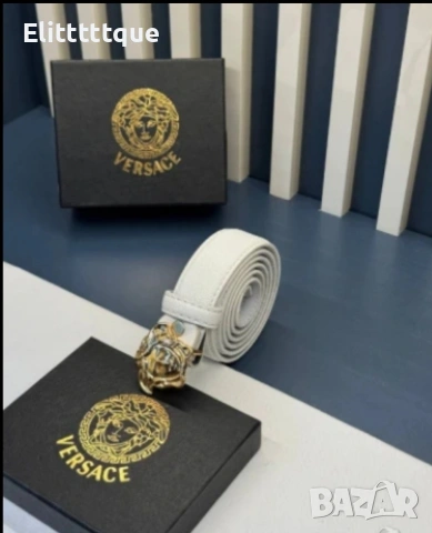колани от естествена кожа в кутия 3см Versace , снимка 3 - Колани - 54903146