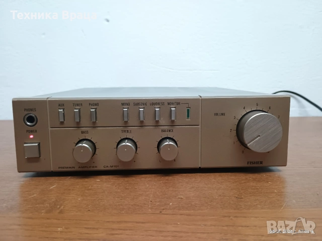 Компактен усилвателя Fisher CA-M101 с много качествен звук. Изпращам видео. 