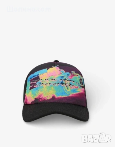 PUMA x Scuderia Ferrari Race Statement Cap Black/Multi  Унисекс шапка с козирка PUMA x Scuderia Ferr