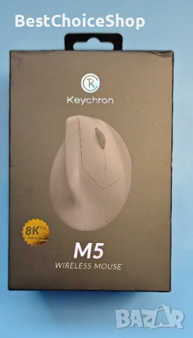 Ергономична мишка Keychron M5 Wireless 8K