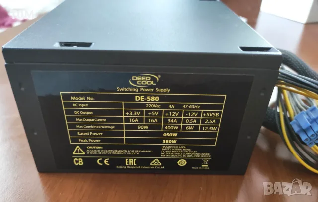 Захранващ блок DeepCool DE580, снимка 3 - Захранвания и кутии - 55607836