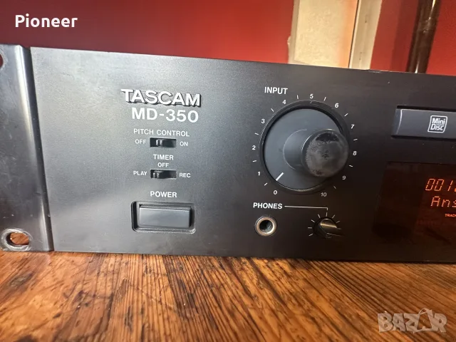 TASKAM MD-350 мини диск, снимка 2 - Декове - 55627903