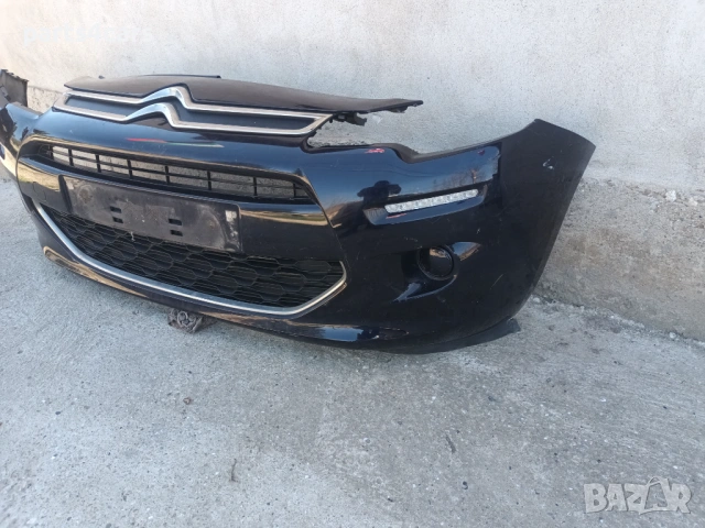 предна броня за ситроен ц3 13-16 с маска решетки лед дневни светлини CITROEN C3 , снимка 3 - Части - 54141875