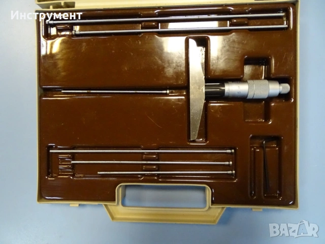 Микрометричен дълбокомер TESA 002.11005 Мicrometer Depth Gage 0-200mm, снимка 4 - Други инструменти - 54916082
