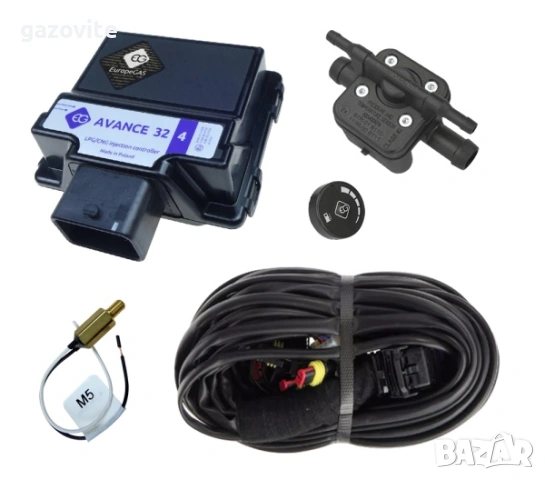 Самоадаптивен газов инжекцион Europegas Avance 32 OBD за 4 цилиндъра с бутилка и 2г. гаранция