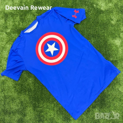 Мъжка тениска Under Armour - Capitan America, снимка 2 - Тениски - 54610823