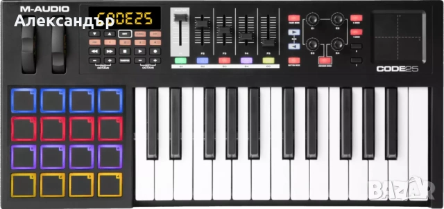 M-audio code 25 миди контролер клавиатура