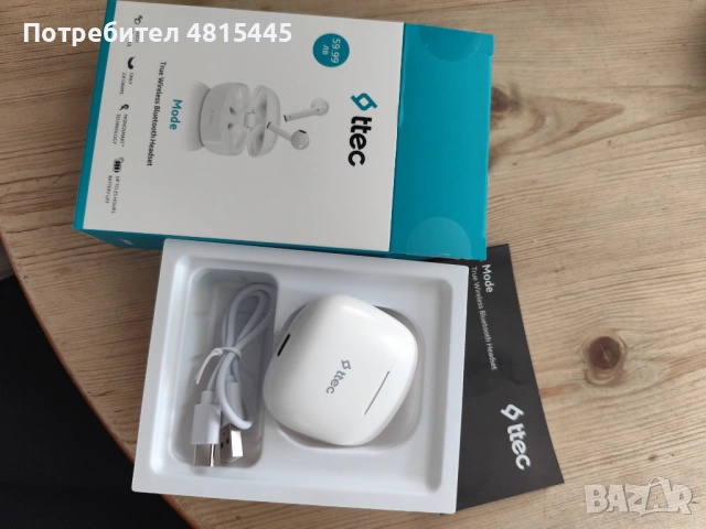 Заглавие: ЧИСТО НОВИ Безжични слушалки ttec Mode (Bluetooth 5.0) - 25ч. батерия ​ 
