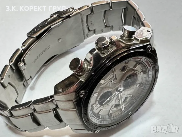 Casio EDIFICE EF-503D-7AV – Оригинален мъжки хронограф, снимка 6 - Мъжки - 55475935