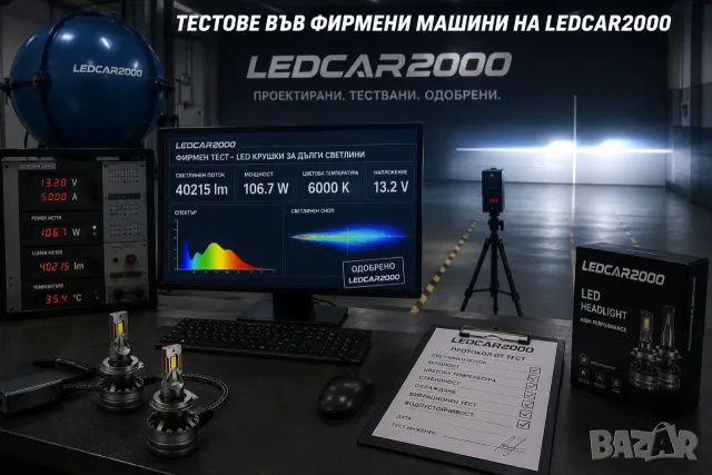Най-мощните LED крушки за дълги светлини 100W+ | 40 000 lm | 6000K | 2 г. гаранция, снимка 6 - Аксесоари и консумативи - 55411467