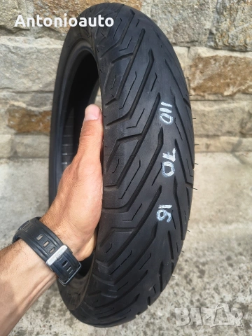 110 70 16 michelin city grip предна гума скутер гуми, снимка 2 - Гуми и джанти - 55121969