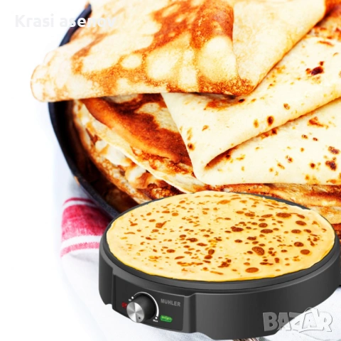 Уред с незалепващо покритие за приготвяне на палачинки, 1200W