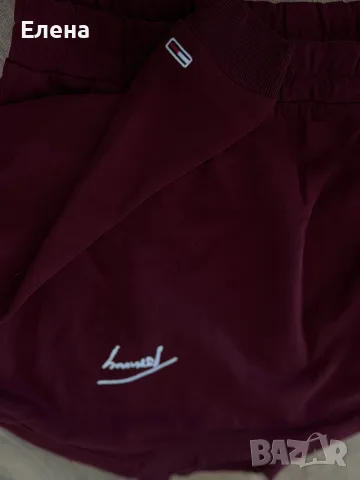 Tommy Jeans дамски къс суитшърт, бордо, размер S