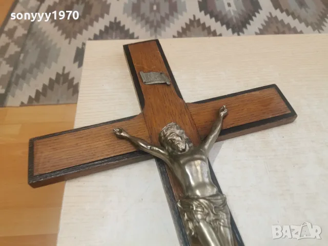 ГОЛЯМ КРЪСТ С ХРИСТОС 60СМ 0908261623L4, снимка 14 - Антикварни и старинни предмети - 55604905