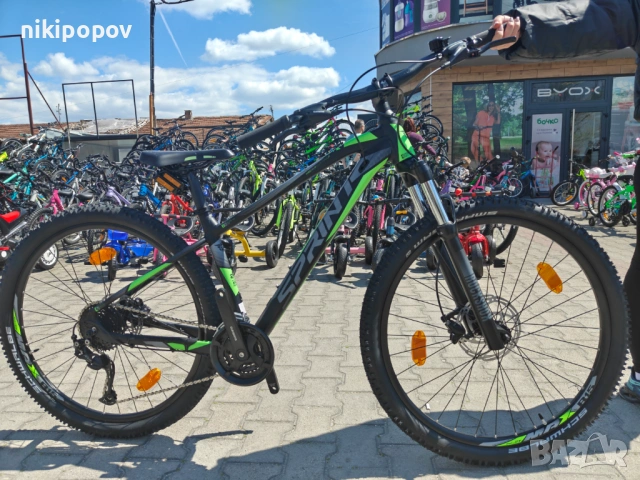 PA Велосипед 27.5" APOLON черен/зелен, снимка 12 - Велосипеди - 54276959