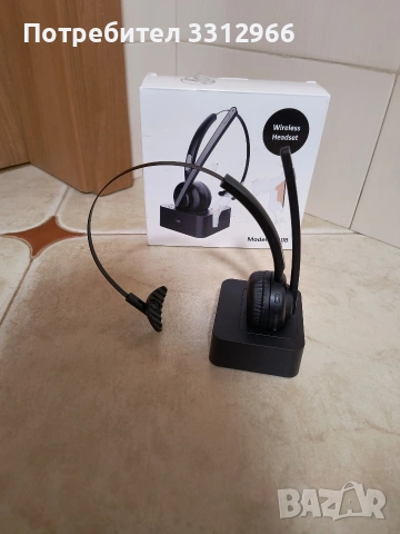 Безжични слушалки за кол център с микрофон TH10B,, снимка 3 - Слушалки и портативни колонки - 54184391